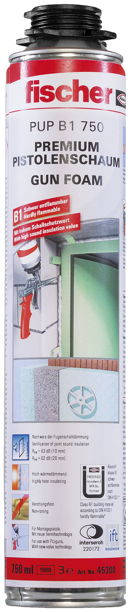 fischer Zor alevlenen B1 sınıfı köpük